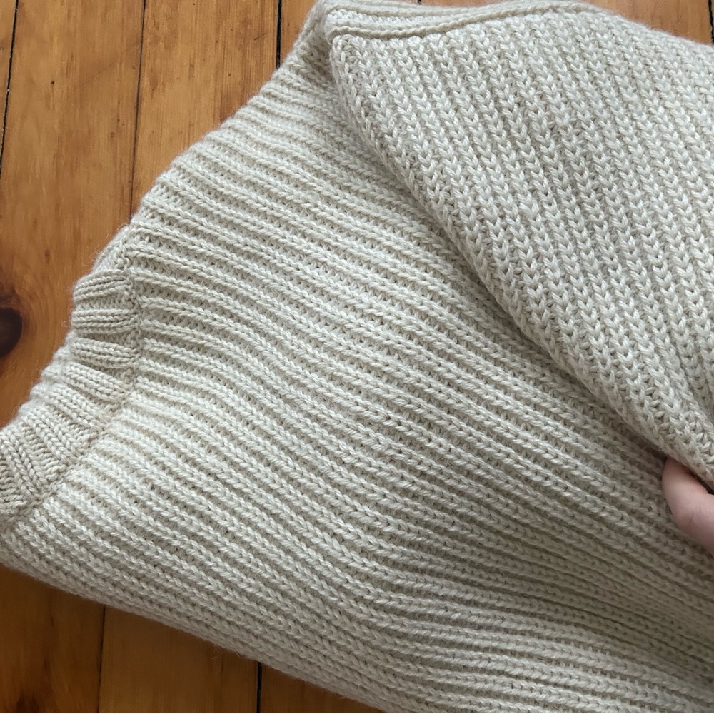 First Rite alpaca knit crop sweater XS cream - Picture 7 of 7